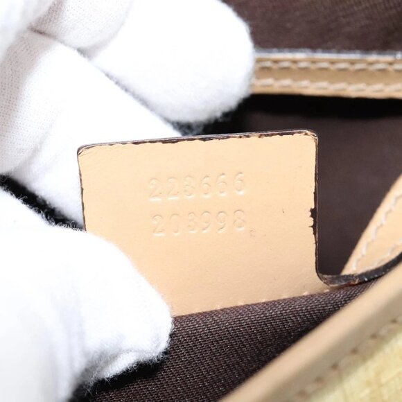 GUCCI GG Supreme Shoulder Bag PVC Beige Gold 223666 Auth 108900 - Picture 12 of 16